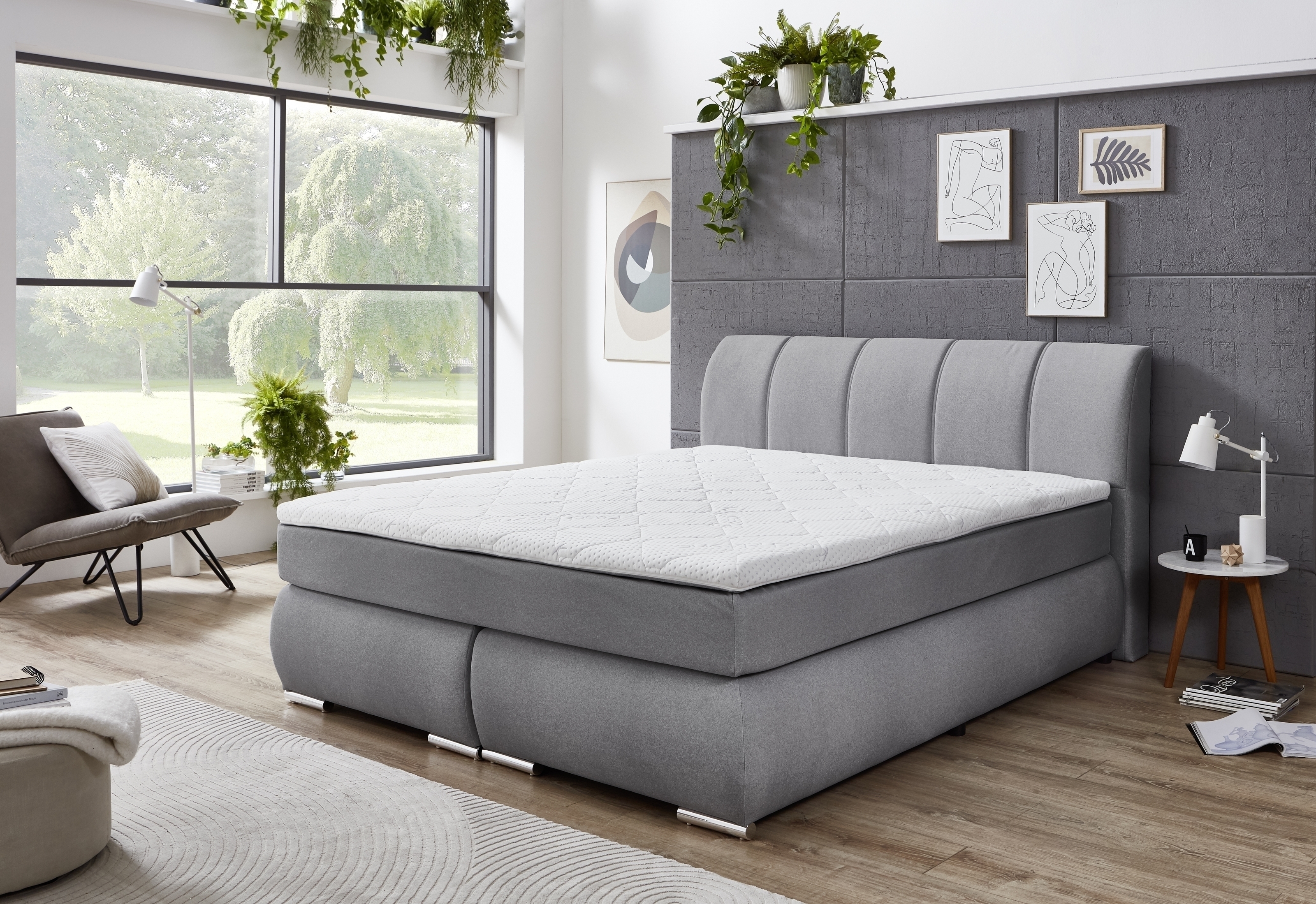 Boxspringbett Graz – Material & Detail