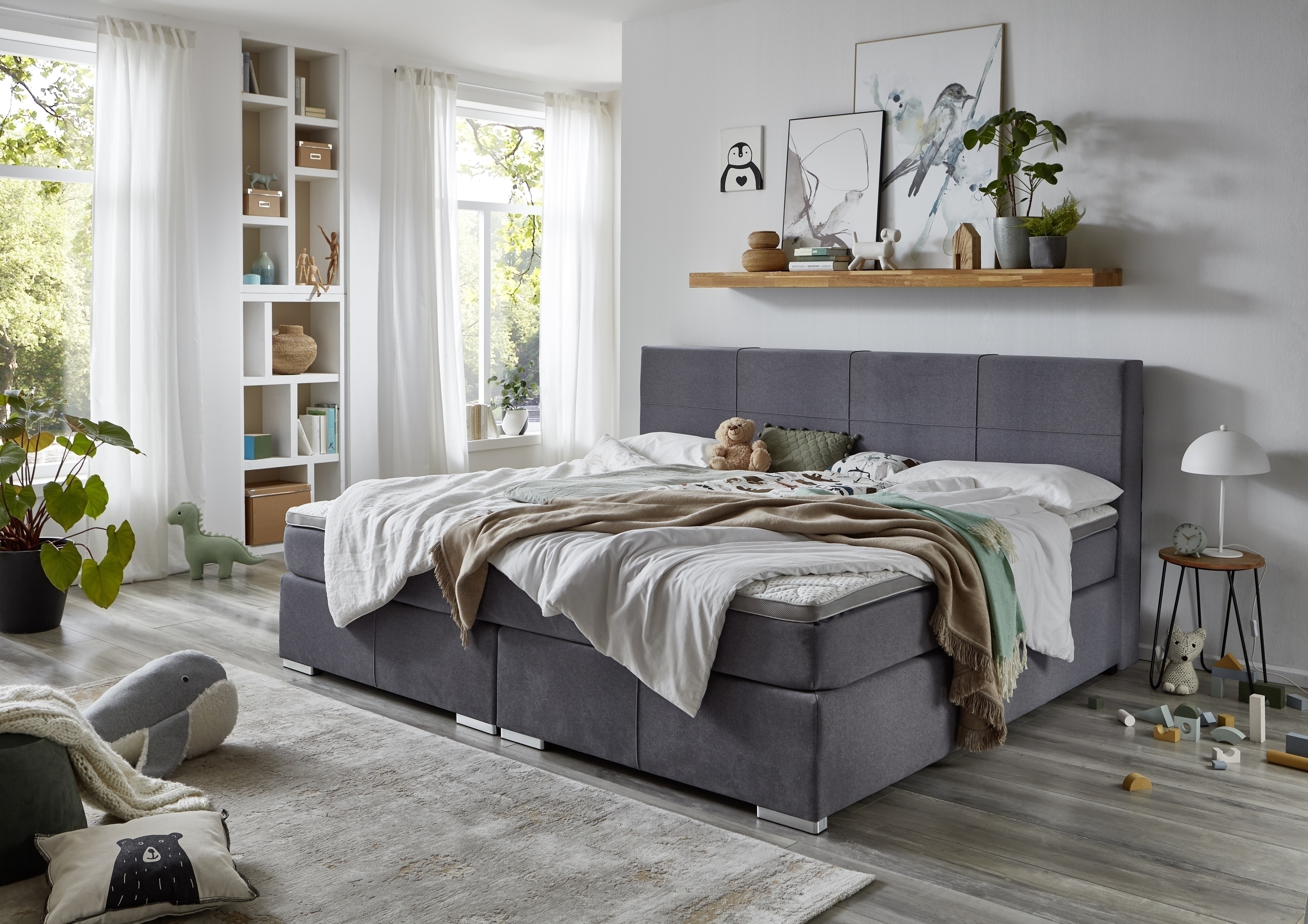 Familien-Boxspringbett Linz – Material & Detail