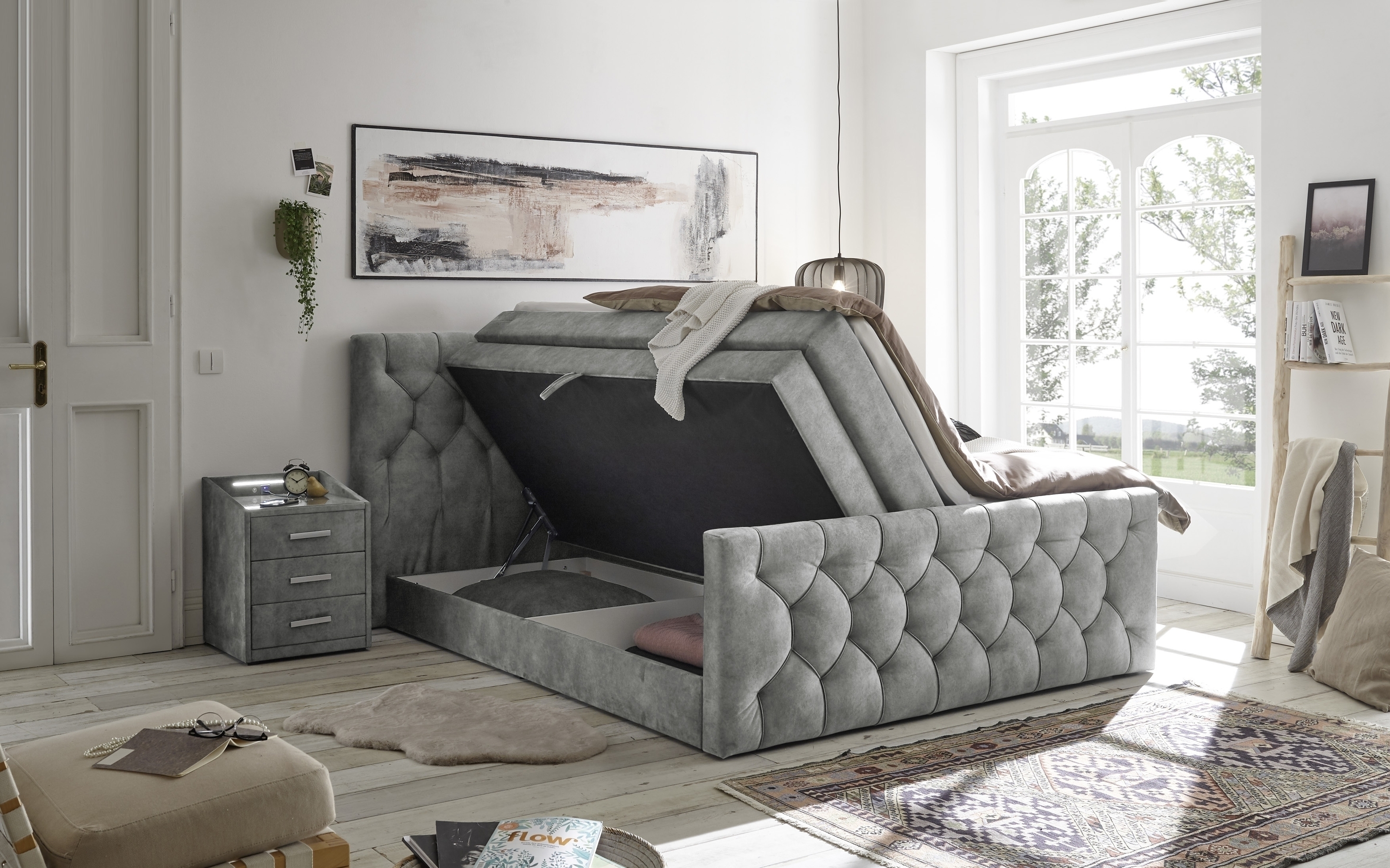 Boxspringbett Cashfield – Material & Detail
